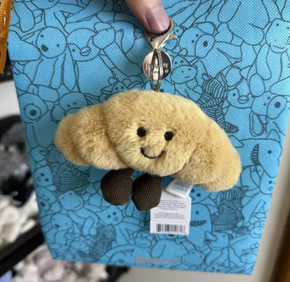 JC Hot Bag Cute Plush Toy label cute girl bag charm plush toy keychain Kawaii plush toy perfect as a birthday  Limited New Gift
