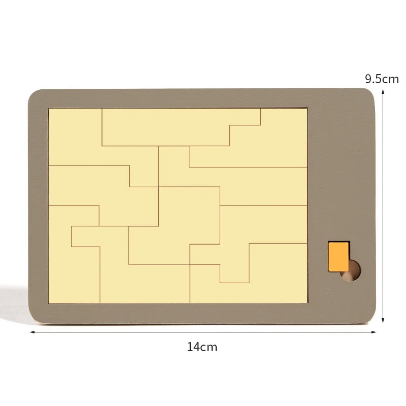 Wooden Geometric Puzzles Challenge Impossible Brain Burning Decompression IQ Mind Brain Teaser Jigsaw Puzzle for Adults Kids