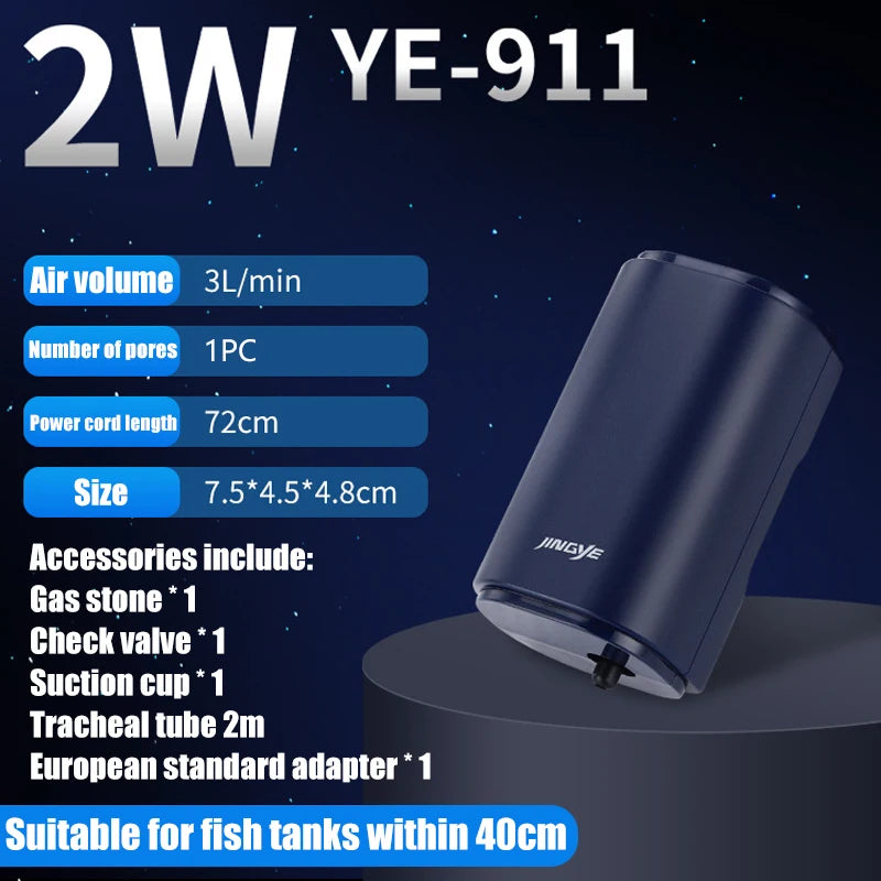 Silent Aquarium Oxygen Air Pump with Check Valve Fish Tank compactor Oxygenator Aquarium Air Compressor Aerator 220v 3w-14w
