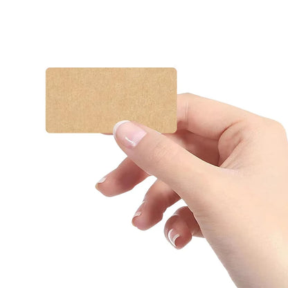 260-800pcs Kraft Paper Stickers Rolls of Self-adhesive Stickers Can be Handwritten Classification Packaging Note