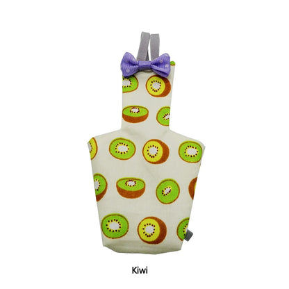 Parrot Diaper with Bowtie Cute Colorful Fruit Floral Cockatiel Pigeons Small Medium Large Pet Birds Flight Suit Clothes Washable