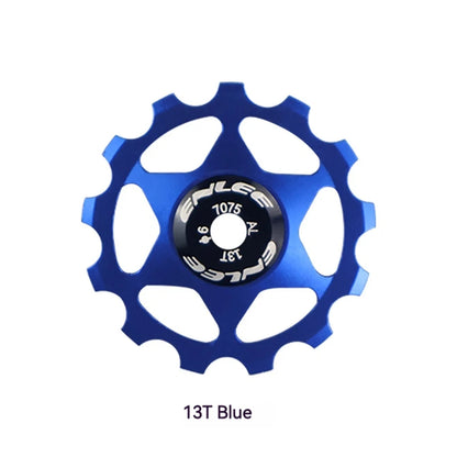 ENLEE Bike Aluminum Alloy Guide Wheel Pulley Rear Derailleur 11T 13T Guide MTB Ceramic Bearing Jockey Wheel For 4/5/6MM