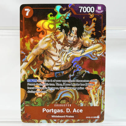 Anime One Piece OPCG English Version Monkey.D.Luffy Straw Hat Crew Portgas.D.Ace Whitebeard Pirates Collection Proxy Cards