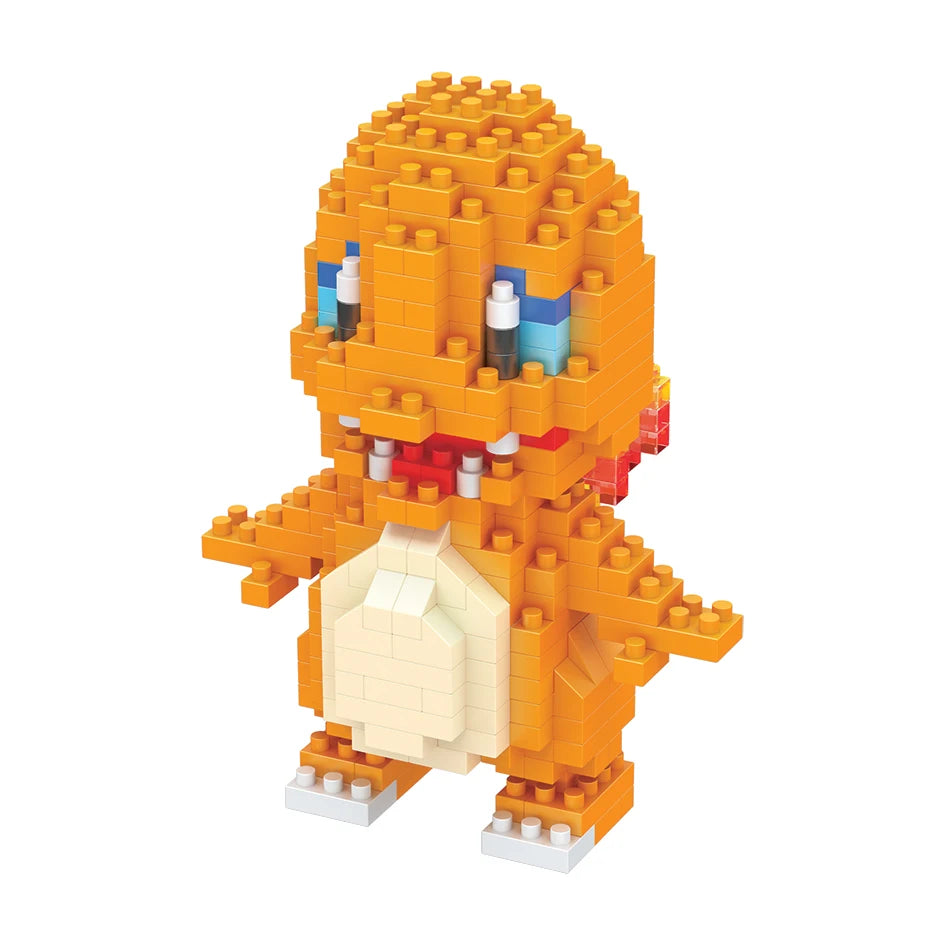 75 Style Building Blocks Assembly Anime Picachu Charizard Doll Blastoise Bulbasaur Gengar Bricks Figures Toy for Kid Gift