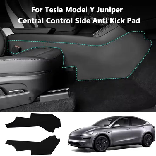 For Tesla ModelY Juniper 2025 Car Central Control Side Anti Kick TPE Waterproof Anti-dirt Full coverage Anti Kick Protective Mat