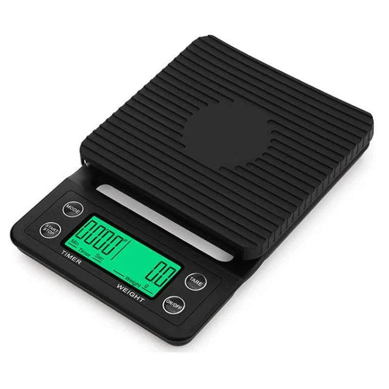 Portable Electronic Digital Kitchen Scale Coffee Brewing Timer High Precision 5kg 0.1g LCD Display Food Drip Scales