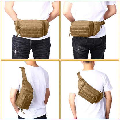 New Outdoor Multi functional Invisible Waist Attachment Bag for Men's Sports Storage Waist Bag Outdoor Tool Kit
