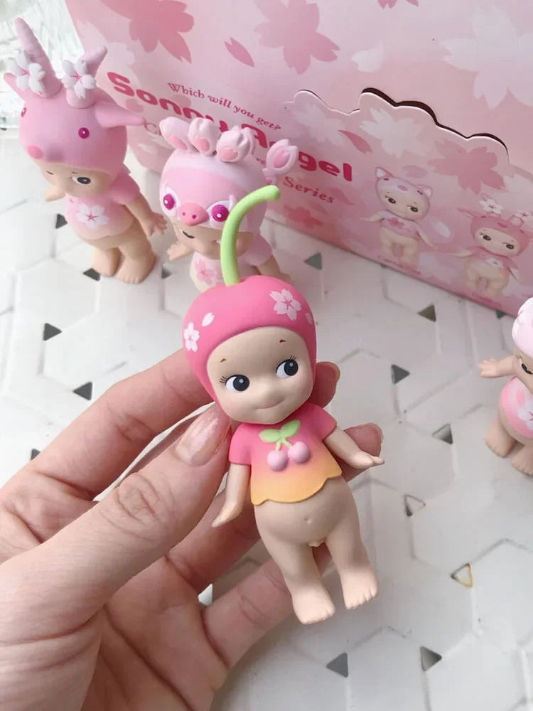 Sonny Angel Cherry Blossom Series Pink Blind Box Toys Anime Action Figure Model Original Ornament Children's Birthday Gifts