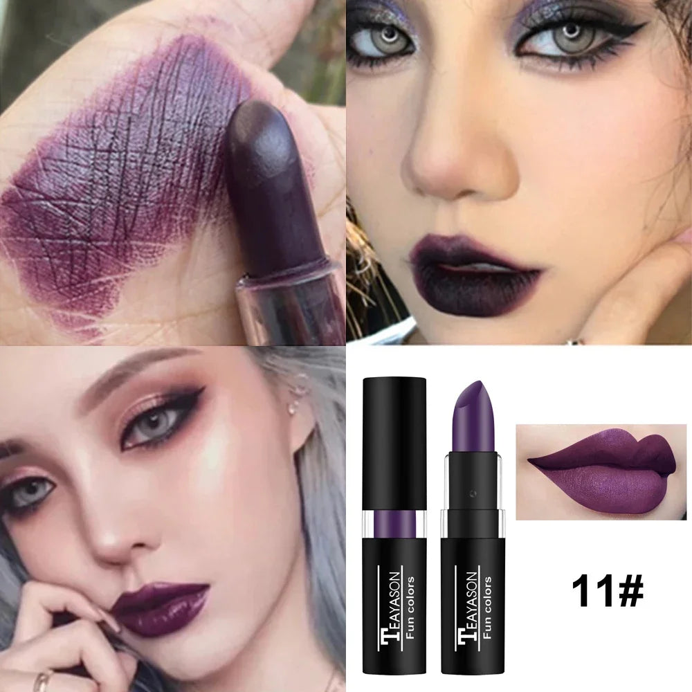Clay Nude Lip Primer Concealer Cover Dark Lips Stick Long Lasting Gothic Matte Black Halloween White Cosplay Makeup Lip Base