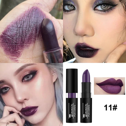 Clay Nude Lip Primer Concealer Cover Dark Lips Stick Long Lasting Gothic Matte Black Halloween White Cosplay Makeup Lip Base