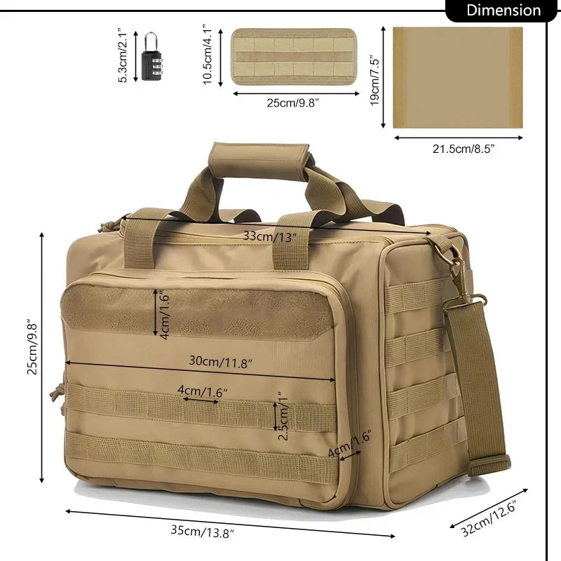 Large Capacity Outdoor Tactical Storage Bag Multi-Functional Sports Handbag Single-Shoulder Tactical Backpack for Sports