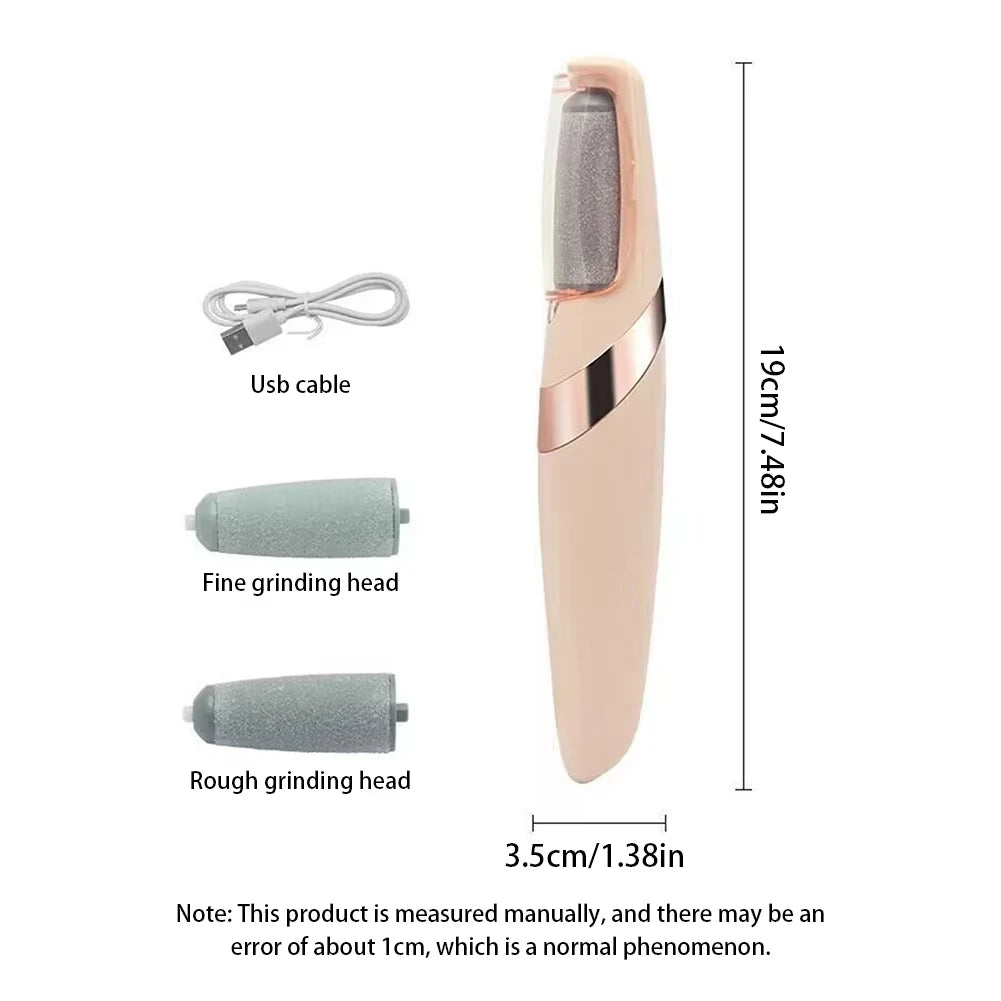 Electric Callus Remover for Feet,Rechargeable Foot Exfoliator Foot Scrubber Pedicure Tools,Removes Dry Skin for Smoother Feet