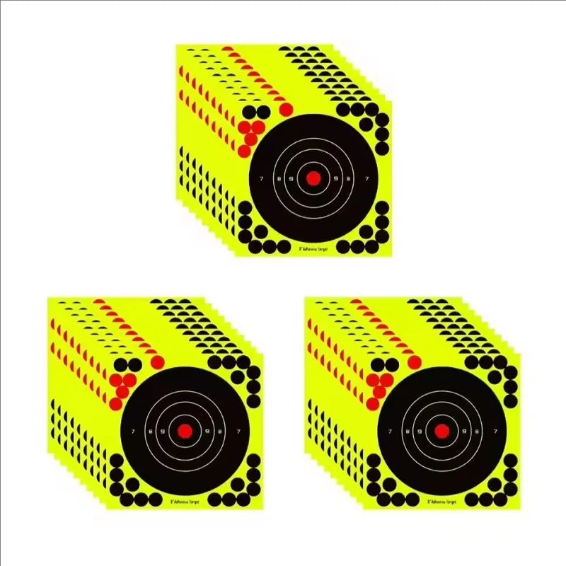 10/20/30/50PCS Splatter Target Stickers High Visibility Reactive Adhesive Paper Targets for Shooting Hunting Training Practice