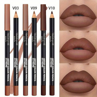 3pcs/Set Lip Liner Set,Long Lasting Matte Waterproof Lipstick Lip Liner Waterproof Lip Liner Set Women Lip Cosmetics