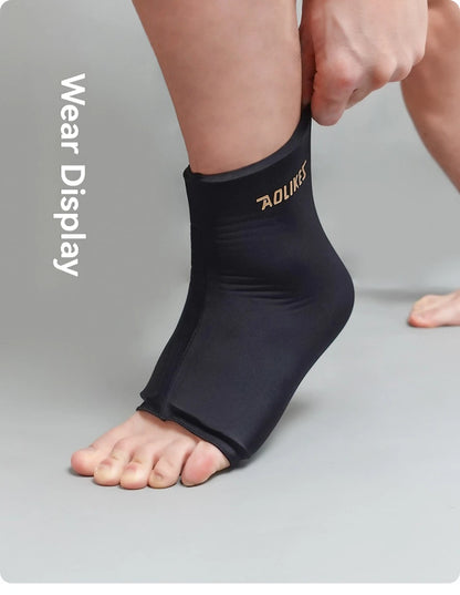 AOLIKES 1PCS Hot and Cold Relief Gel Knee Sleeve,Heat or Ice Therapy for Knee Relief,Contoured Hydrogel Design for Comfort