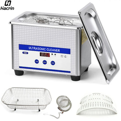 Ultrasonic Cleaner Ultrasound Jewelry Glasses Cleaning Machine 40kHZ High Frequency Ultrasonic Washing Bath for Glasses Jewelry