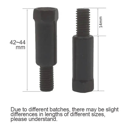 Longer Extension Black Motorcycle Rear Mirror Adapter M8 8mm M10 10mm Anti Clockwise Right Left Hand Thread Changing Screw