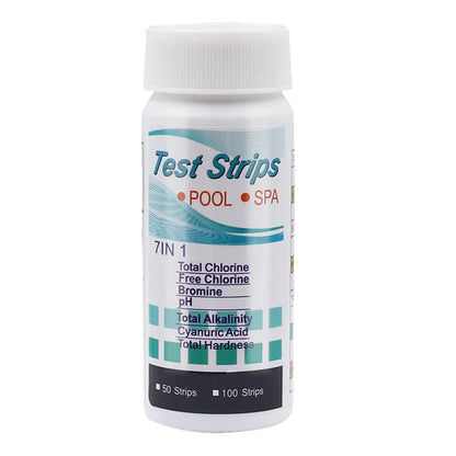 50/100pcs 3/5/6/7 in 1 Swimming Pool PH Test Strips SPA Swimming Pool Water Tester Paper Hardness Tool for Chlorine Bromine