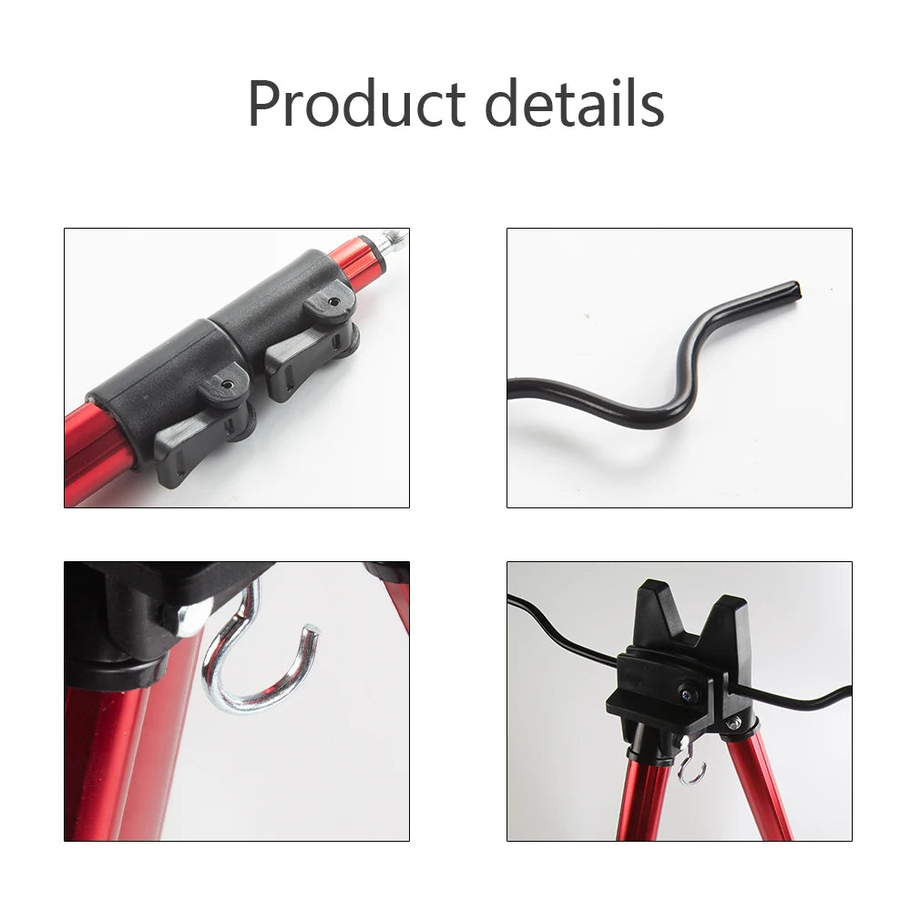 Telescopic Aluminum Alloy Fishing Rods Tripod Stand Holder for Telescopic And Hand-held Rods Durable Fishing Gear Accessory