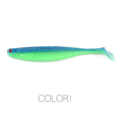NEW Supercontinent ShadTeez T-tail 50mm 70mm 100mm Pike Zander Predator Fishing 3D Eyes Soft Lure Fishing Lures