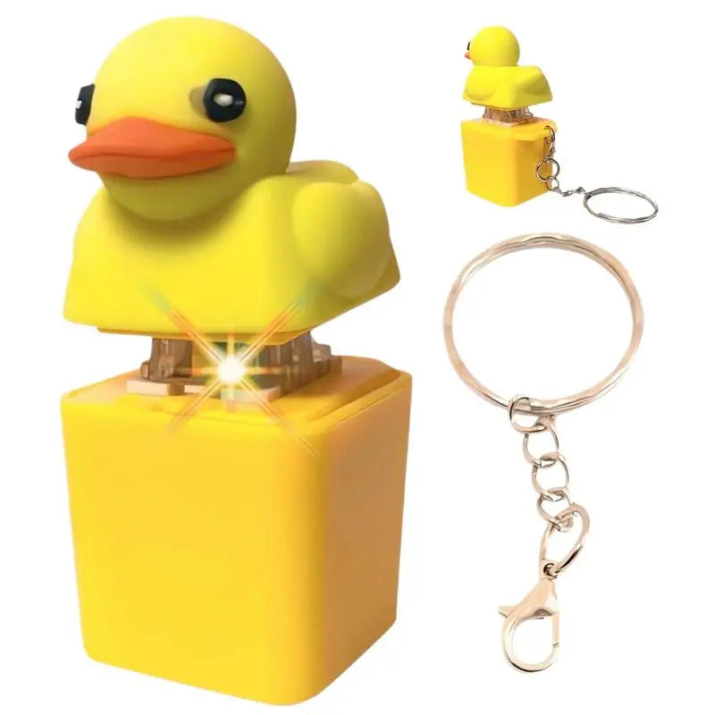 1pcs Hot sale Quacky Duck Keyboard Fidget Toys Keychain Keyboard Toys Finger Button Clicker Sensory Toys Stress Relief Gifts