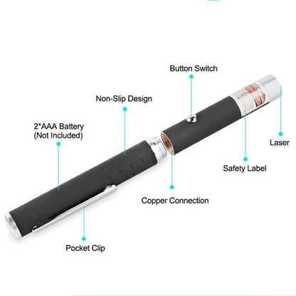 Pet Laser Pointer & LED Flashlight - Interactive Cat Scratching Toy, Christmas Gift for Cats/Kittens