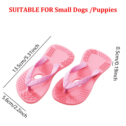 Slippers shaped puppy teething toy, simulated chewing remote control toy, relieves boredom and stimulates puppy teething toy