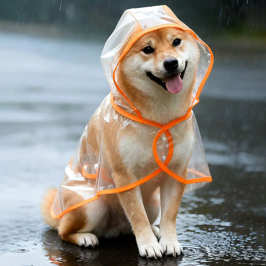 S/Xl Pet Raincoat Transparent Dog Raincoat Waterproof and Windproof Pet Clothing Large Dog Pet Dog Dog Costume