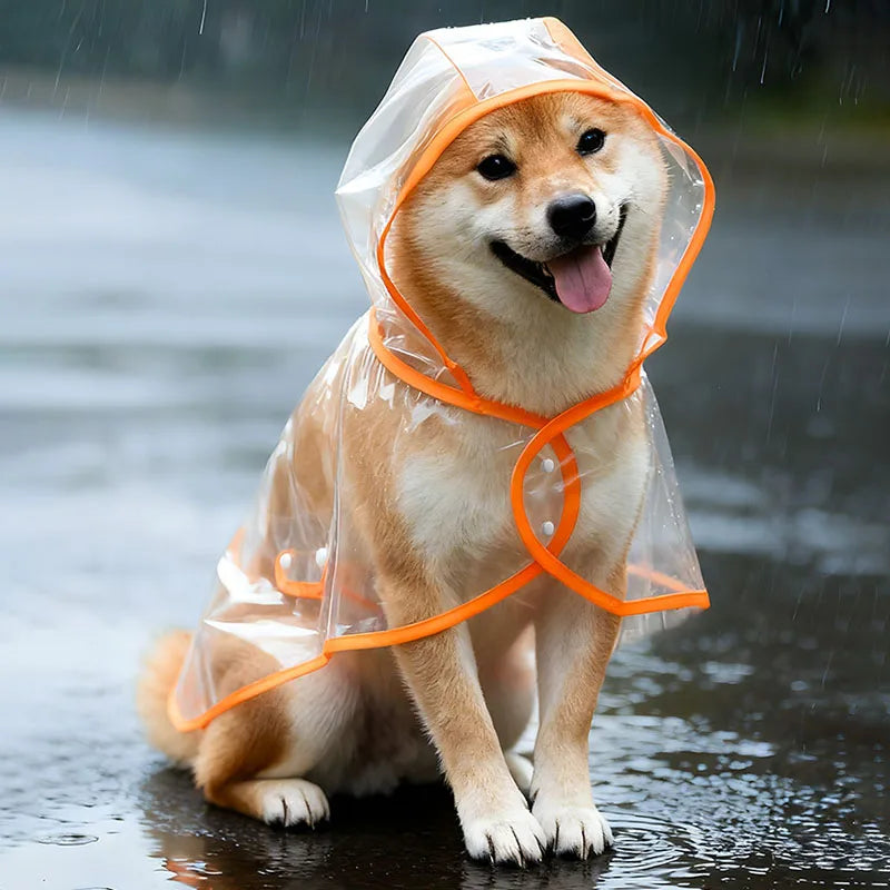 S/Xl Pet Raincoat Transparent Dog Raincoat Waterproof and Windproof Pet Clothing Large Dog Pet Dog Dog Costume