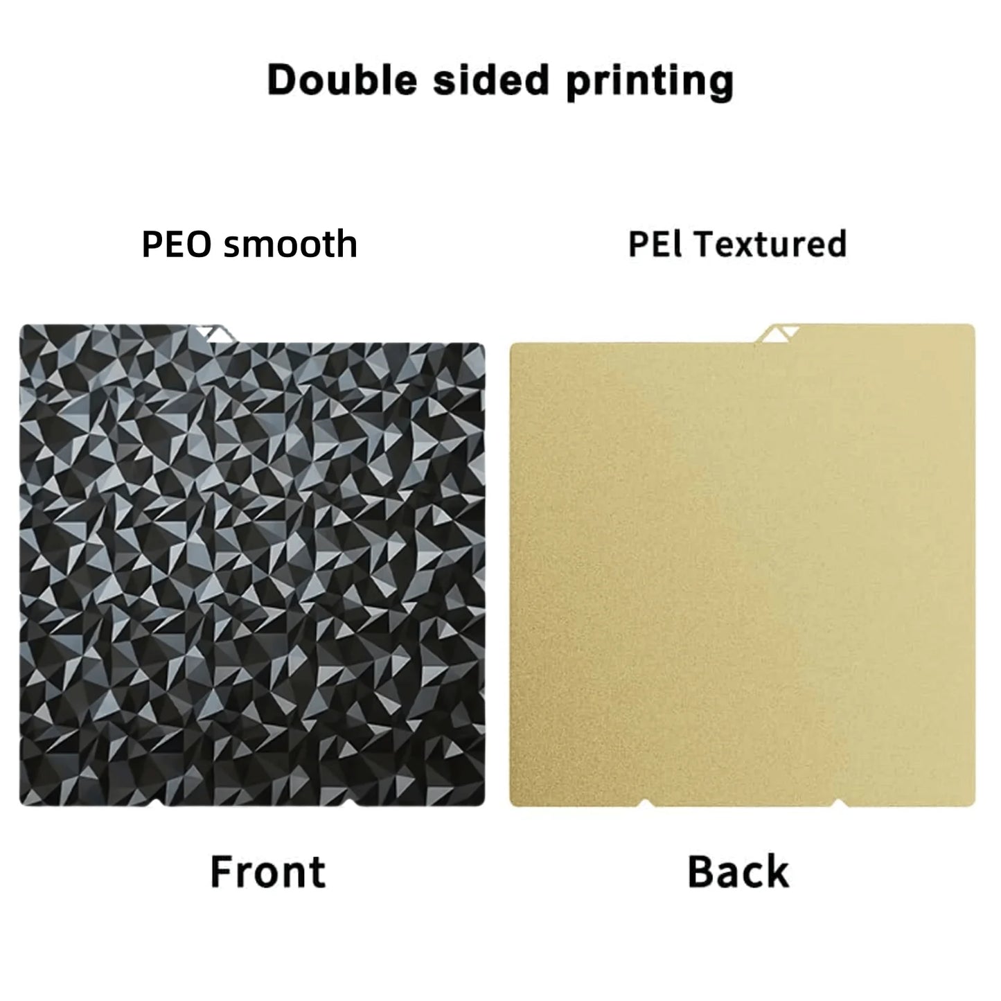 For Anycubic Kobra S1 Plate Pei Sheet 264x276mm Textured Kobra X Combo Build Plate Double Sided PEO PET Kobra S1C build Plate