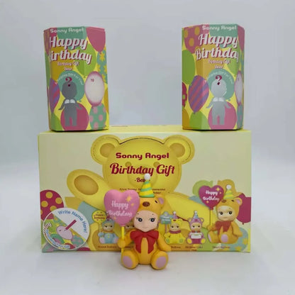 Sonny Angel Birthday Gift Bear Series Blind Box Animal Anime Figure Ornaments Cute Doll Fans Desktop Car Ornament Xmas Gift