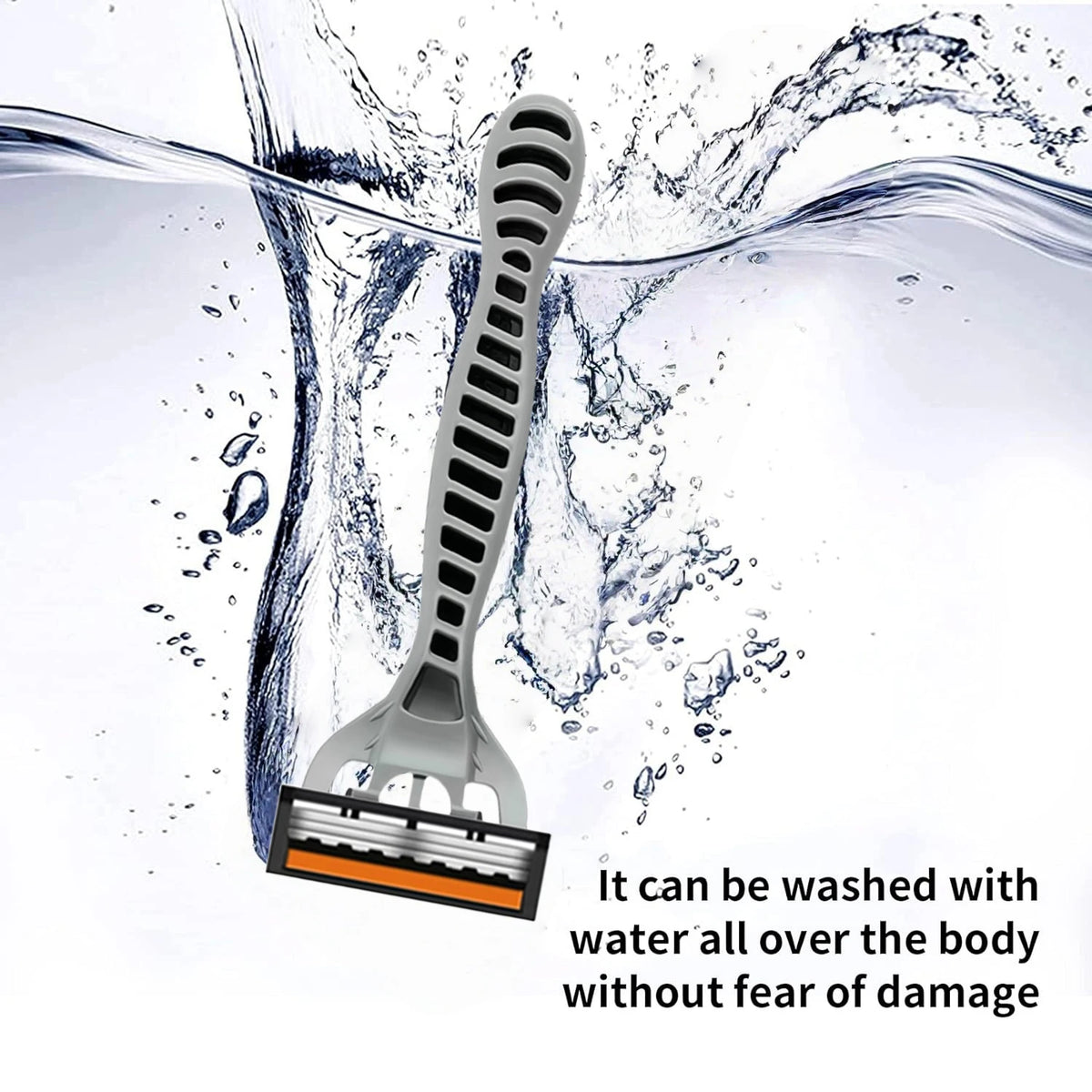 3-Layer Razor Head Manual Shaver, Blade Razor Safety Shaving Beard Moustache Manual Shaver Set