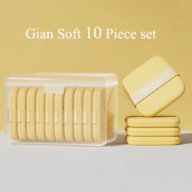 Butter puff air cushion biscuit becomes bigger when encountering water, super soft liquid foundation makeup tool is double-sided