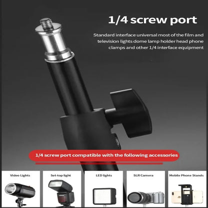 RP01-B Heavy Duty Metal Alloy Light Stand 160cm Tripod for Photo Studio Softbox Video Flash Reflector Lighting Background Stand