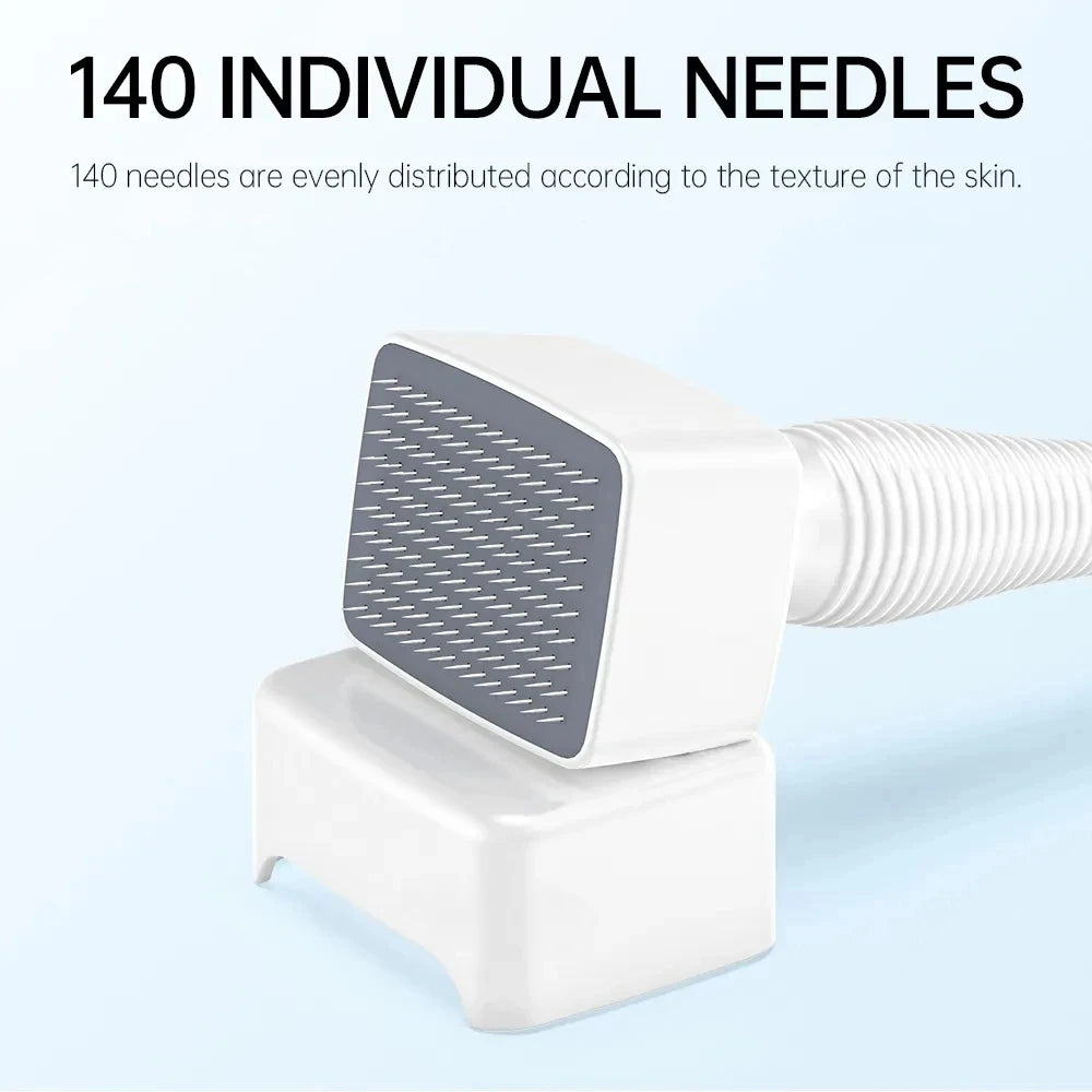1Pcs Derma Stamp 140Pins Adjustable Microneedling Derma Stamp For Face Beard Skin Care Tools Needle length 0.25mm