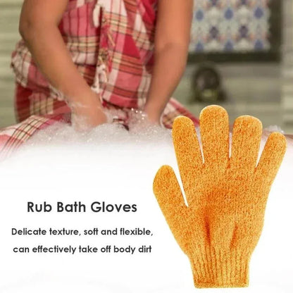 1/2/3pairs Exfoliating Bath Gloves Double Sided Bath Gloves For Beauty Spa Massage Skin Shower Scrubber Bathing Accessories