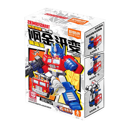 Blokees Transformation Optimus Shockwave Prime Megatron Starscream Bumblebee Anime Figure Robot Assembly Toys Blind Box Gifts