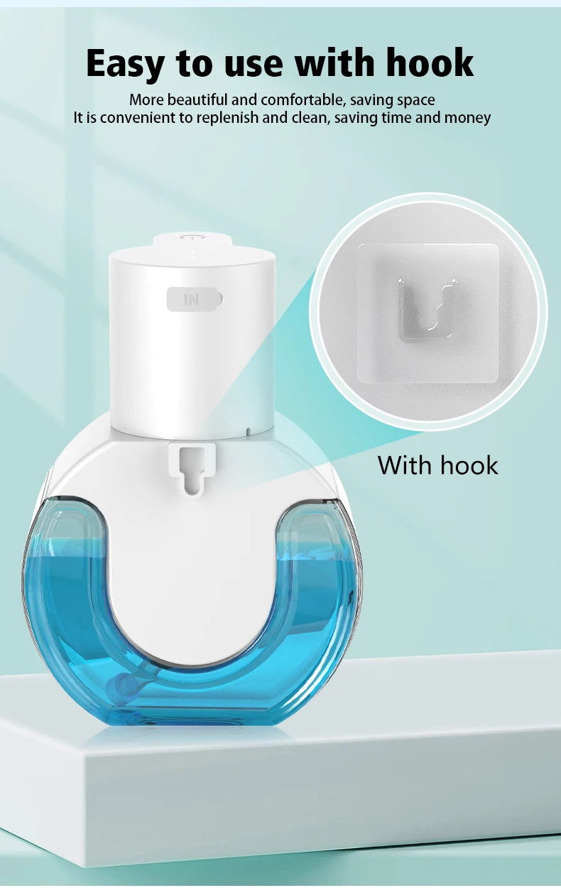 New Wall Mounted Automatic Soap Dispenser Foam Smart Hand Washing Machine 500ml Liquid Rechargeable Bathroom Induction Sensor