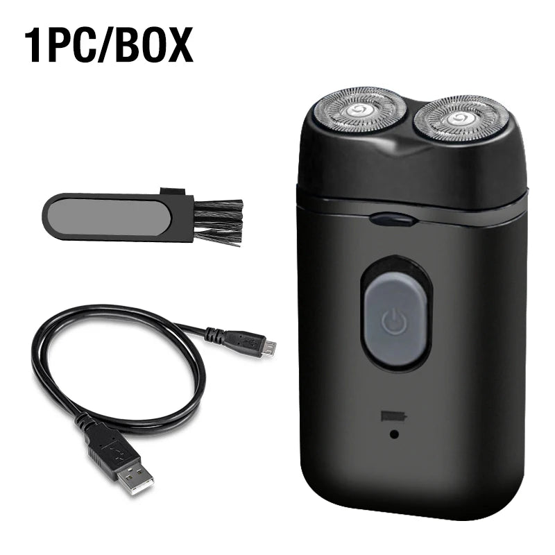 Men's Electric Portable Shaver, Double Headed Shaver, Multi Functional USB Charging Shaver