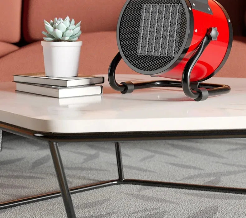 Portable 2000W Space Heater with Fan 2 Heat Settings Adjustable Thermostat Fan Mode Tip Over Overheat Protection for Indoor