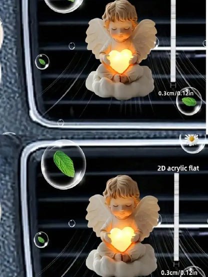 2pcs Angelic Car Air Vent Clip, Women's Car Decor, Cute Acrylic Car Air Freshener Vent Clip, Car Accessory