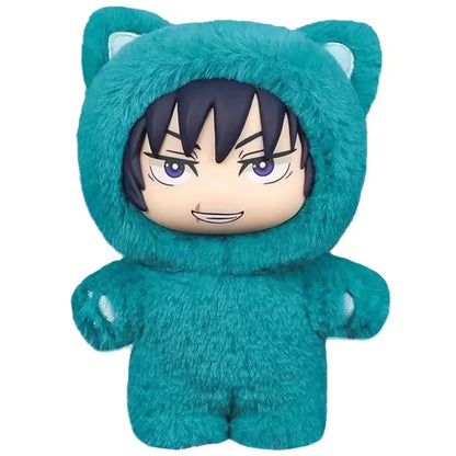 Jujutsu Kaisen Battle V2 Cat Paradise Party Series Art Collectible Blind Box Toy Cute Plush Doll Anime Periphery Surprise Gift