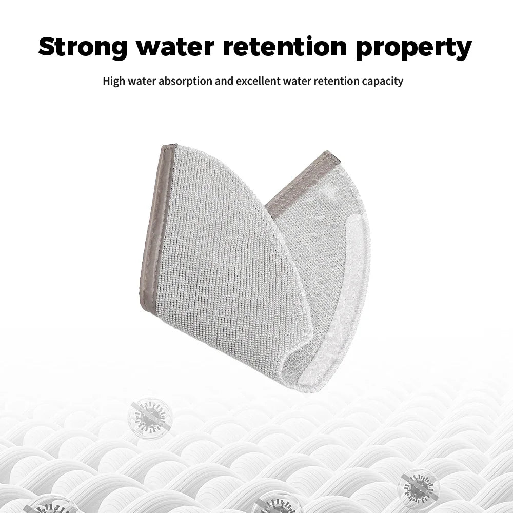 Mop Cloths Replacement For Roborock Q5 Pro Q5 Pro+ Q8 Max Q8 Max+ Vacuum Cleaner Accessories Washable Mopping Pads Spare Parts