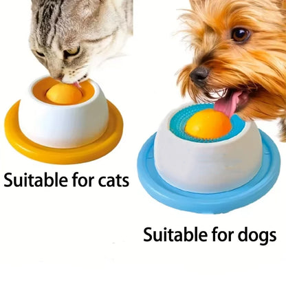 Pet Feeding Dispenser Dog Cat Puppy Lick Toy Puzzle Toys For Bored Pet Slow Feeder Supplies For Healthy Eating Food Crate