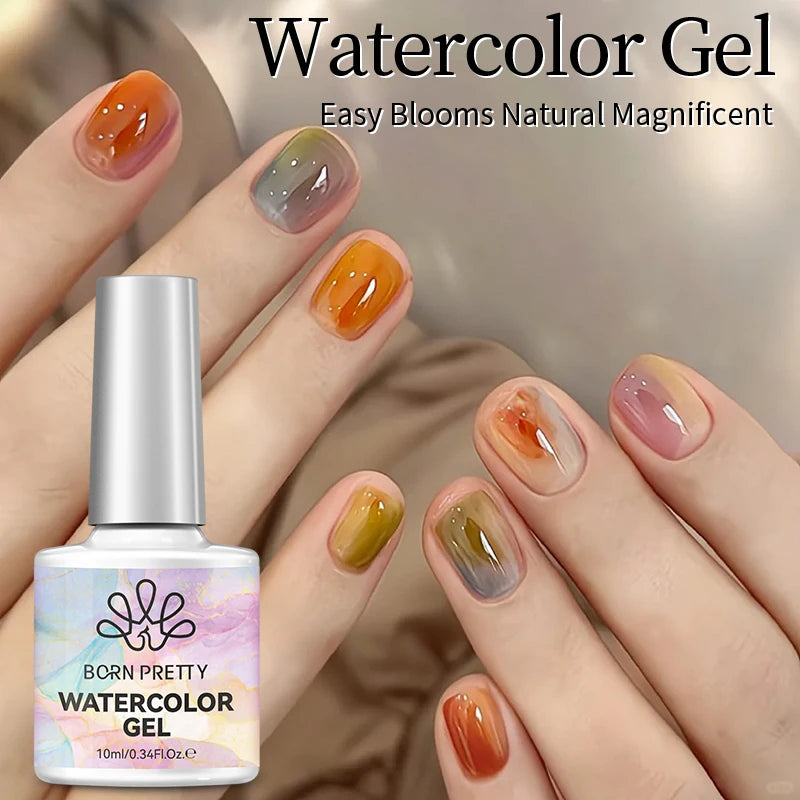 BORN PRETTY 10ml Gel Nail Polish Gel 130 Colors Semi Permanent Solid Nail Gel Varnish Soak Off UV Gel for Base Top Coat