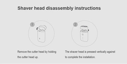 XIAOMI MIJIA S100 Electric Shaver Twin Blade Portable Dry Wet Razor Beard Trimmer Cutter USB Rechargeable For Men Razors Machine