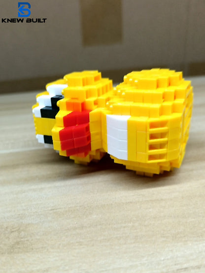 Parrot Puzzle Assembly Building Blocks Toys Animal Series 3D Model Micro Mini Diamond Brick Children Toy Pig Panda Hamster Snail