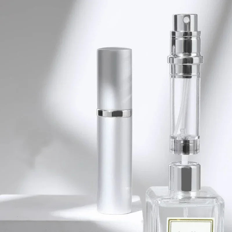 5ml Mini Portable Bottom-Filling Pump Perfume Refillable Spray Bottle Empty Cosmetic Containers Atomizer Bottle Travel Refill