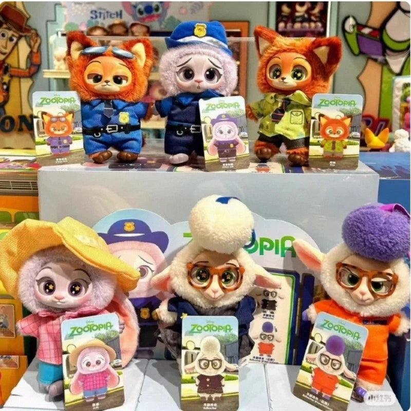 2025 new Disney Zootopia 2 Plush Vinyl Keychain Blind Box Collectible Toy Gift for Girls Animal Mystery Trending Child Toys