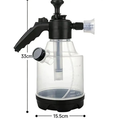 Hand Pump Foam Sprayer with 3 Types of Nozzle Hand Pneumatic Foam Cannon Snow Foam Car Wash Spray Bottle Car Window Cleaning